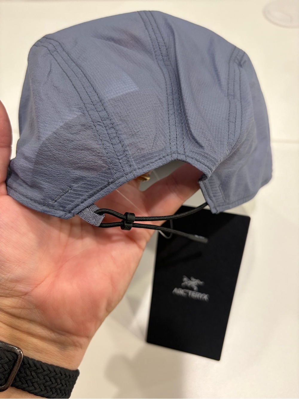 Arc’teryx Adult Women's Men's Aerios 5 Panel Cap Hat Light Blue Purple NWT L/XL - Picture 4 of 7
